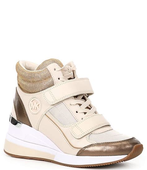 Michael Kors Gentry High Top Canvas Sneakers 